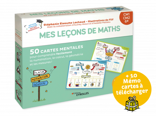 Carte mentale de français - Coffret de 50 cartes - cycle 3 - CM1, CM2, 6e