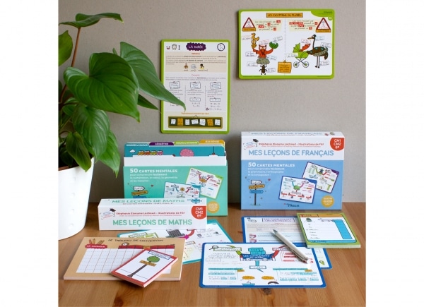 Cartes mentales CM1-CM2 pour apprendre ses leçons de maths et de français