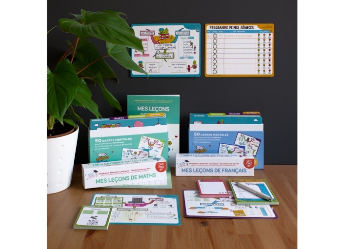 duomathsfrC3 Cartes mentales CM1-CM2 pour apprendre ses leçons de maths et de français