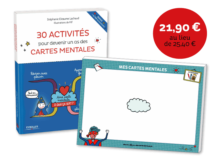 Pack cahier d'activités + bloc Créer ses cartes mentales