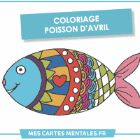 Coloriage Poisson avril