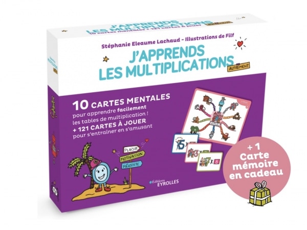 J'apprends les multiplications avec les cartes mentales