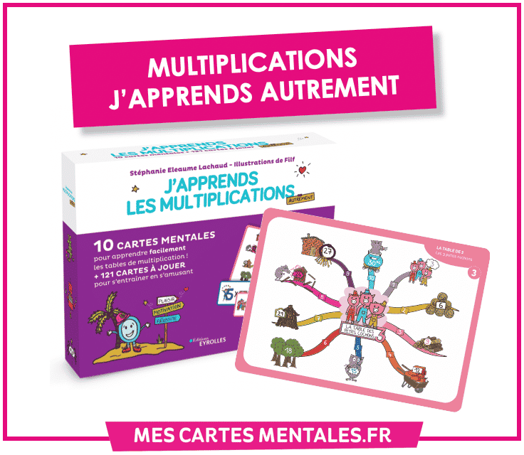 Mémoriser ses tables de multiplications avec la carte mentale