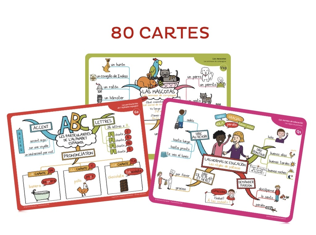 Coffret De 80 Cartes Mentales Pour Apprendre L Espagnol Niveau Debutant Coffret De 80 Cartes Mentales Pour Apprendre L Espagnol Niveau Debutant