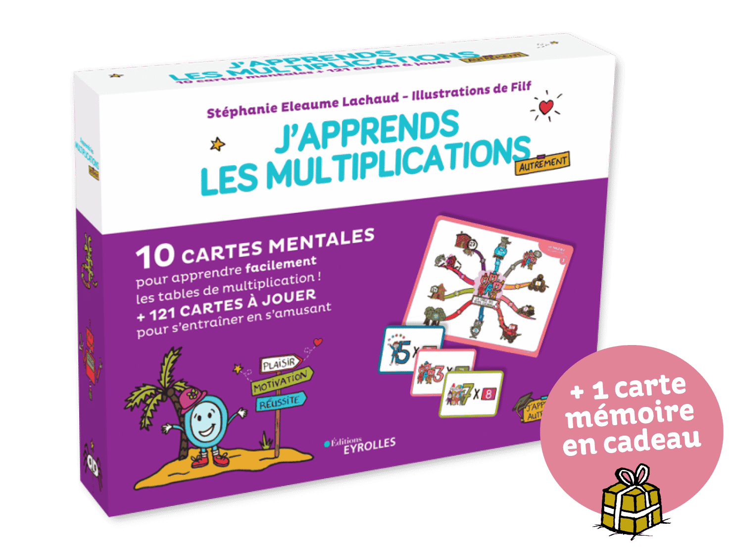 Coffret de cartes mentales pour apprendre les tables de multiplication