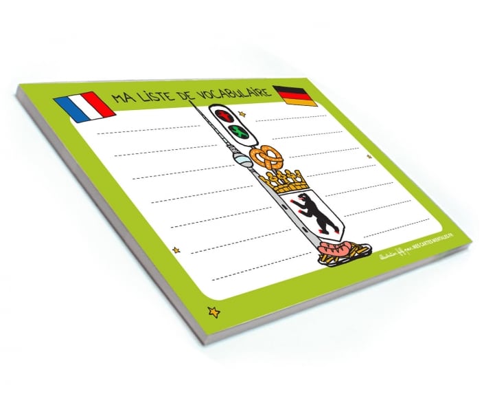 Bloc-notes vocabulaire allemand