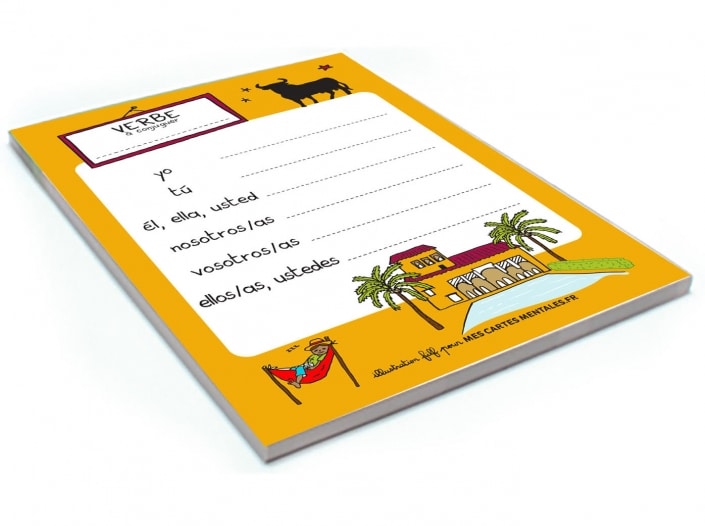 Mescartesmentales-Bloc-notes-Conjugaison-Espagnol