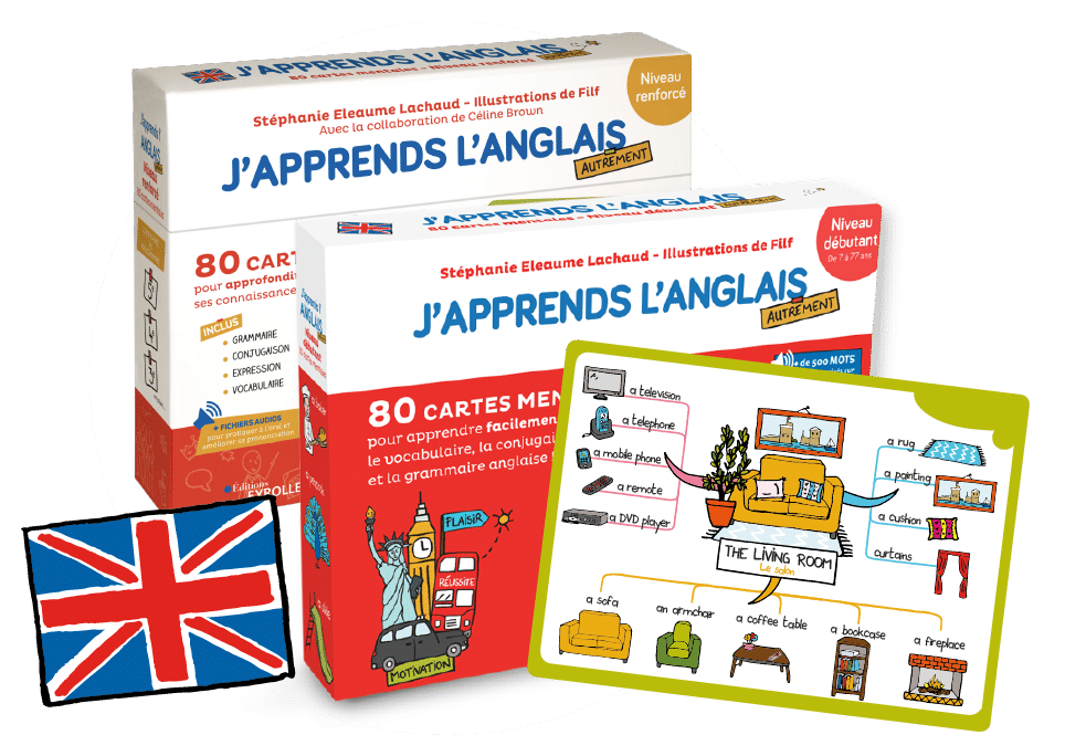 Mes cartes mentales : la collection J'apprends l'anglais autrement