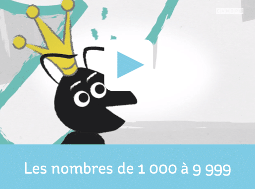 Les nombres de 1 000 a 9 999