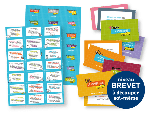 Flashcards pour réviser son brevet