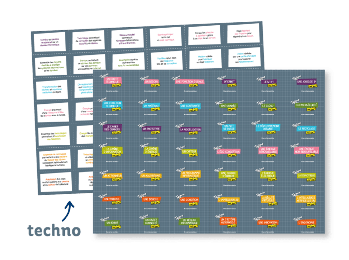 Flashcards techno pour réviser son brevet et préparer l'épreuve de sciences