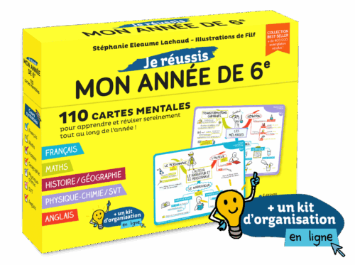 Coffret de 110 cartes mentales pour réussir sa 6e