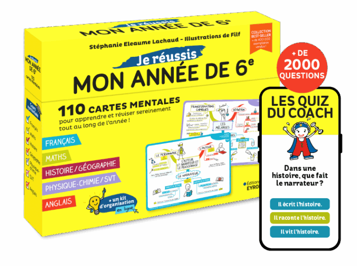 PACK SHOT_Pack-coffret-quiz-sixieme 110 cartes mentales 6e pour apprendre ses leçons + quiz en ligne 6e pour s'entraîner