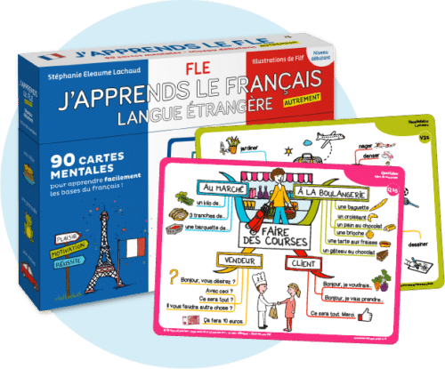 Coffret FLE 90 cartes mentales pour apprendre le français langue étrangère