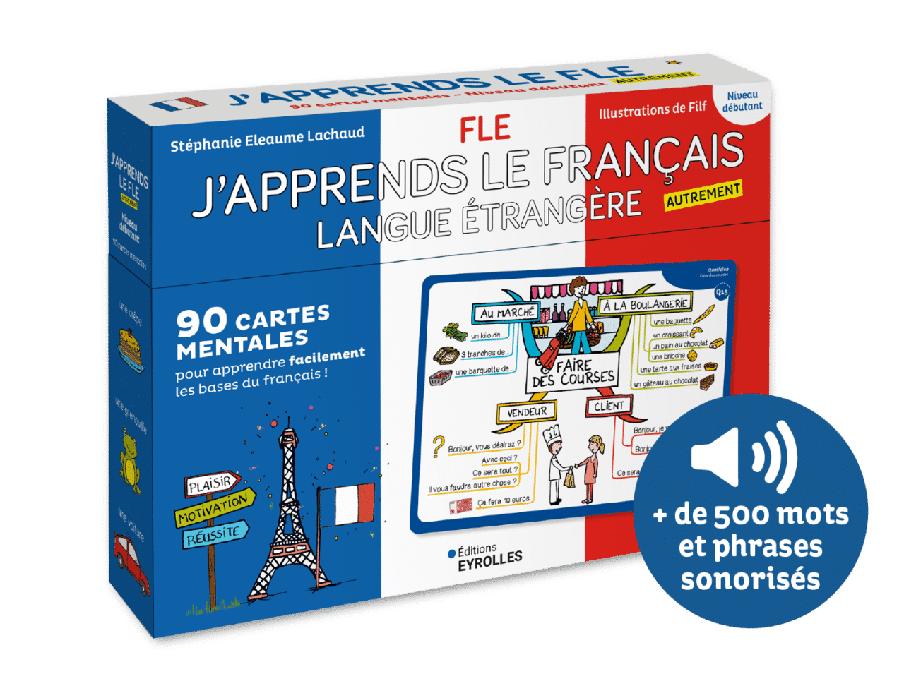 Coffret FLE 90 cartes mentales pour apprendre le français langue étrangère