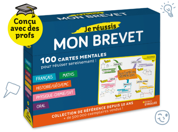 Coffret de cartes mentales Je réussis mon brevet