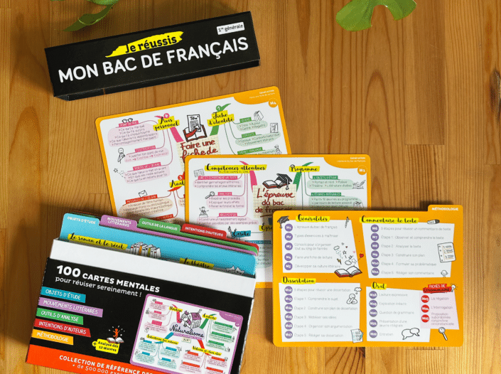 Cartes mentales de méthodologie niveau première pour réussir son bac de français éditions Eyrolles