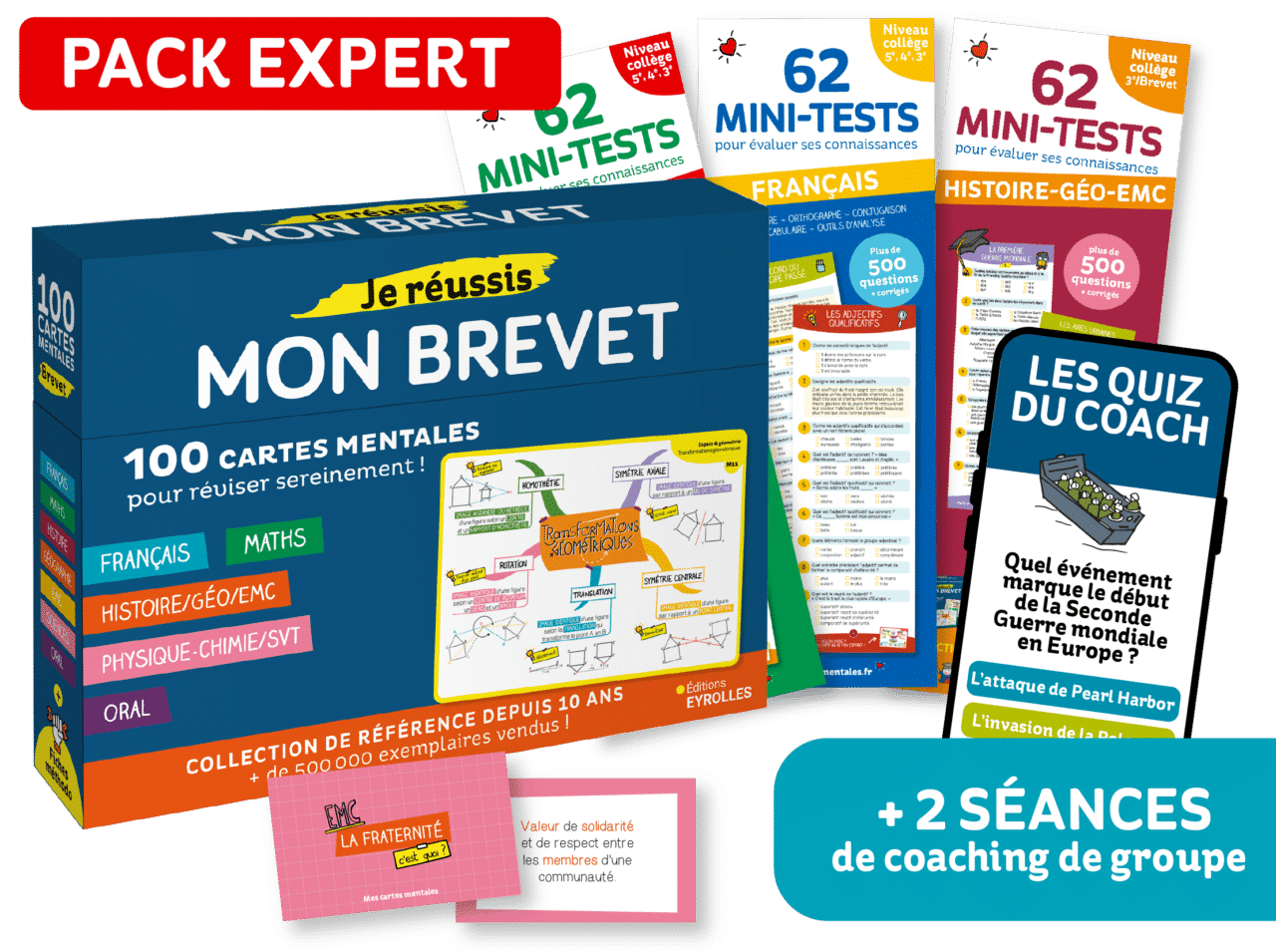 Pack Expert de cartes mentales Je réussis mon brevet
