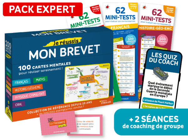 Pack Expert de cartes mentales Je réussis mon brevet