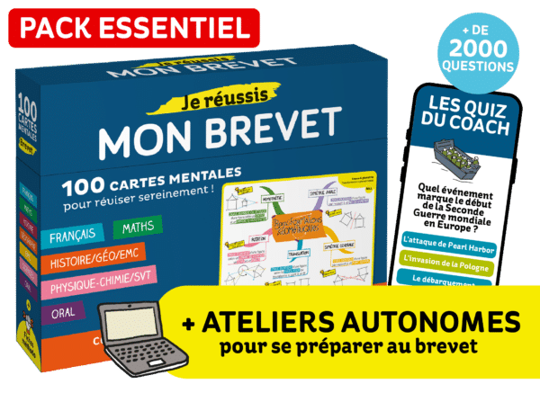 Pack essentiel cartes mentales brevet et ateliers pour se préparer