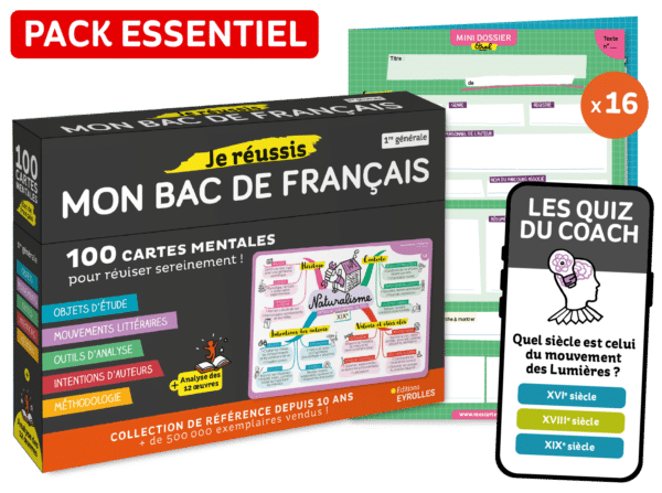 Pack Essentiel coffret "Je réussis mon bac de français"
