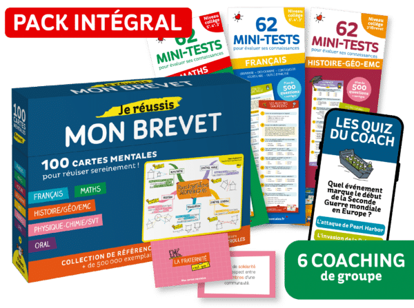 Pack expert cartes mentales brevet + 6 coaching de groupe