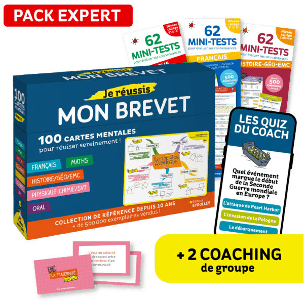 Pack complet de révision Brevet 2027 : cartes mentales + quiz + flashcards + coaching