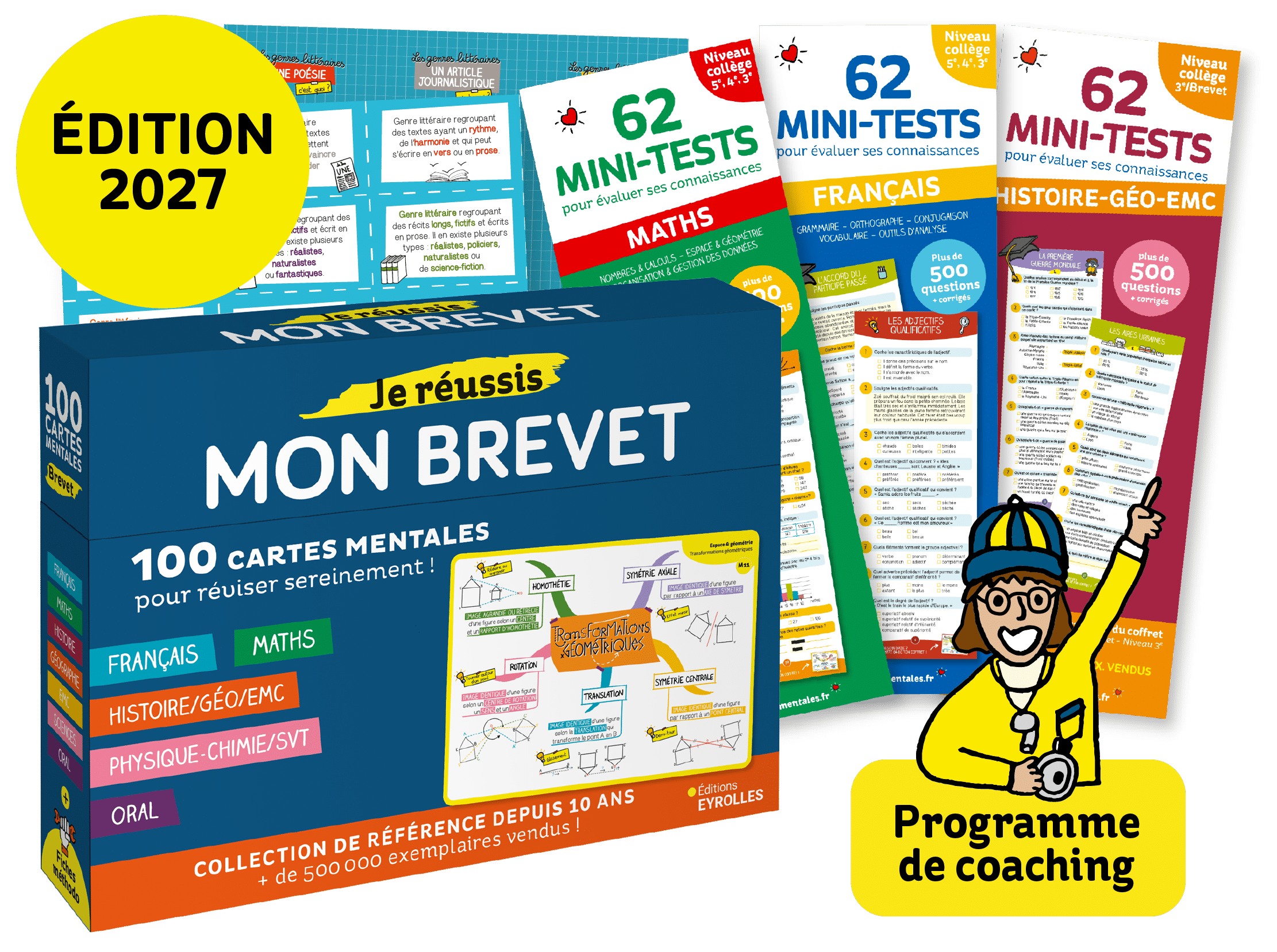 Coffret de cartes mentales Brevet toutes les matières